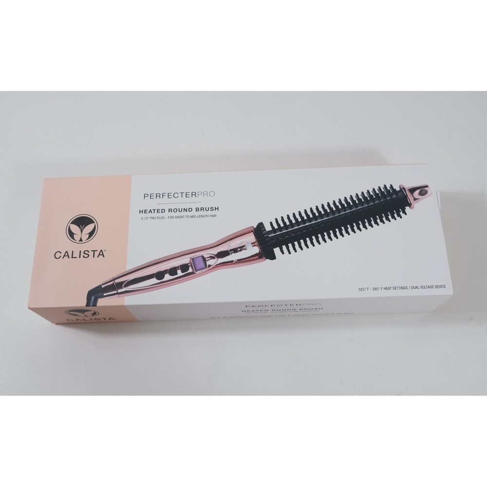 Calista Heated Round Brush Womens OS Rose Gold Perfecter Pro 0.75 Inch Barrel